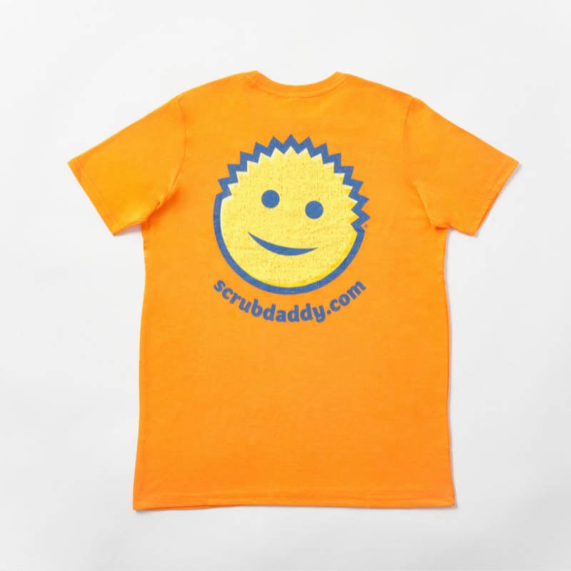 Back of Scrub Daddy Orange Tshirt